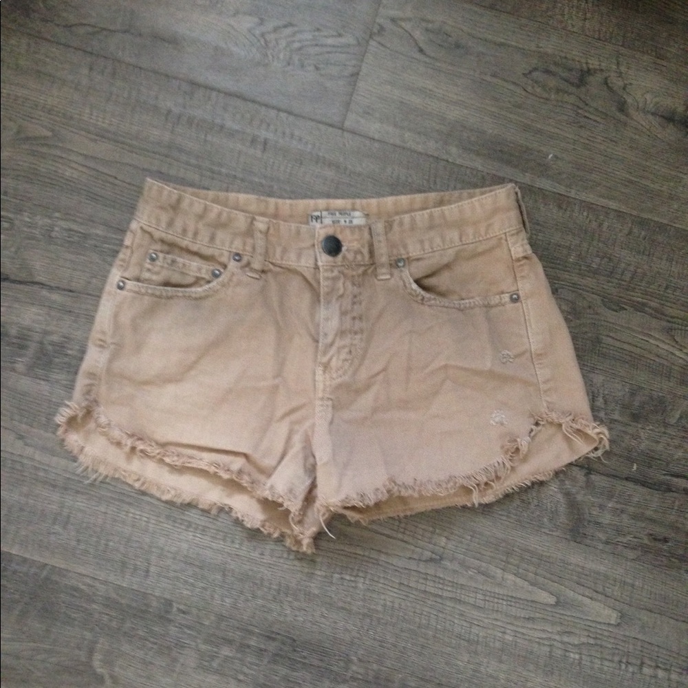 Free People Tan Shorts